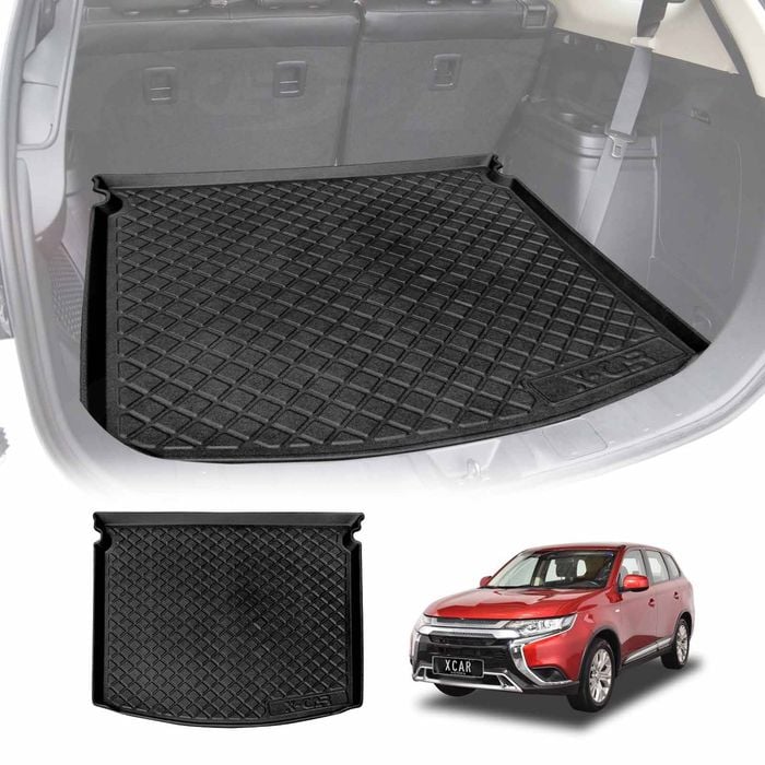 3D Moulded Waterproof Cargo Rubber Mat Boot Liner Fit for Mitsubishi Outlander SUV 2012-2021