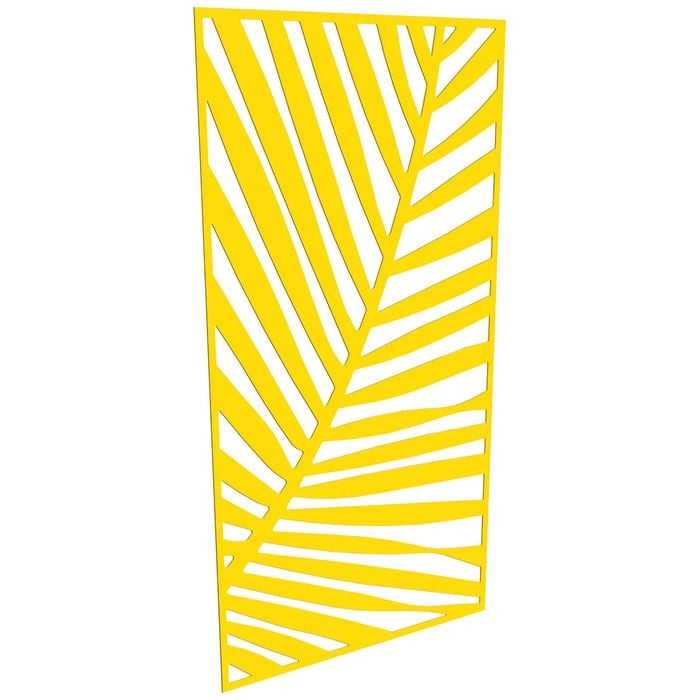 ProtectorAl 300-1200 x 1201-2400mm Light Yellow/Gloss White Palm Unframed Composite Deco Panel