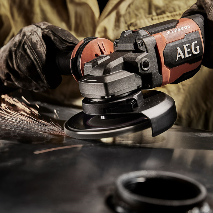 AEG 18V 125mm Fusion Angle Grinder Skin Only Bunnings New Zealand