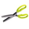 Cuisena 5-blades Stainless Steel Herb Scissors Kitchen Cutting Shears Green