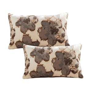 SOGA 2X 35cm Rectangular Vintage Decorative Embroidered Floral Throw Pillow