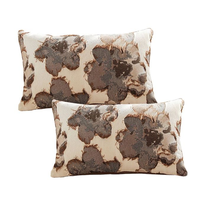 SOGA 2X 35cm Rectangular Vintage Decorative Embroidered Floral Throw Pillow