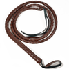 BROWN WHIP Faux Leather Costume Party 180cm Riding Cowboy Fancy Dress - Brown