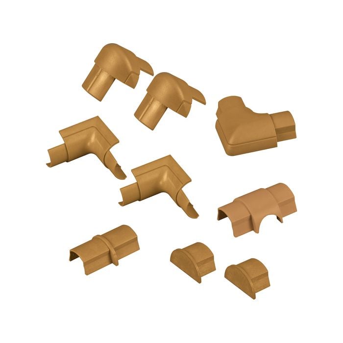 D-Line 30 x 15mm Smooth Fit Cable Cover Accessories - 10 Pack