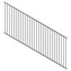 ProtectorAl 1201 - 2400 x 1200mm Monument Raked 16-30º Flat Top Pool Fence Panel