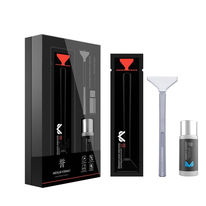 VSGO Sensor Cleaning Swab with Cleaner - Medium Format