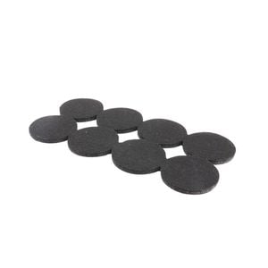 Surface Gard 38mm Black Round Felt - 8 Pack