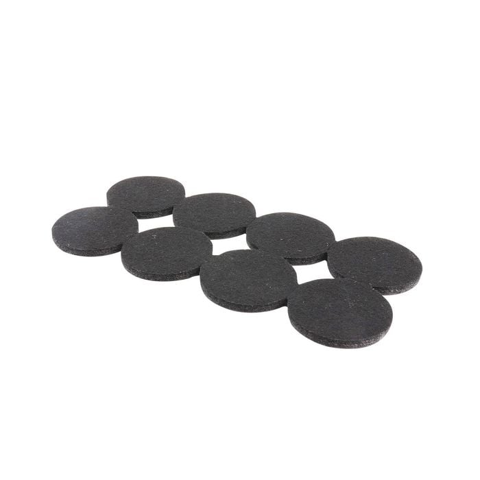Surface Gard 38mm Black Round Felt - 8 Pack