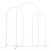 Wedding Arch Backdrop Stand Set Of 3 Metal Wedding Arched Frame White,stable Balloon Arch Standfor Wedding, Baby Shower