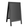 Olympia Pavement Board Black Wooden Frame 500x850mm Sandwich Board Chalkboard A-frame