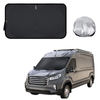 Front Windscreen Sun Shade for LDV Deliver 9 Van 2019 - Current - XL 160 x 100 cm - Black