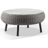 Plantation Hamptons Outdoor Round Wicker Coffee Table Brushed Grey