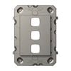 Arteor Cover Plate Grid 3 Gang Magnesium