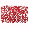 Choice Set of 4 Felt Rectangular Table Placemats Red