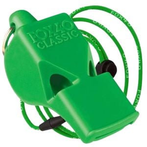 Fox 40 Classic Safety Whistle with Lanyard Neon Green