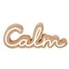 Maine & Crawford 25x10cm MDF Calm Plaque - White/Natural