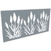 ProtectorAl 300 - 1200 x 1201 - 2400m Silver Brushed / Gloss White Bullrush Unframed Composite Decorative Panel