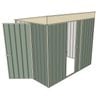 Build-a-Shed 1.5 x 2.3 x 2m Hinged Door Tunnel Shed with Sliding Side Door - Green