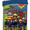 Fireman Sam Firefighter Cotton Quilt Cover Set - Single Bed