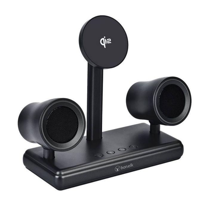 Bonelk Sound Dock Qi2 Wireless Phone Charger w/ Speakers 240v/195mm Black