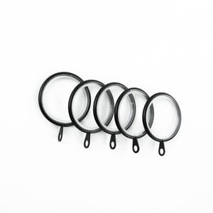 Windoware Black Curtain Rod Rings