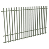 ProtectorAl 2400W x 1500H Pale Eucalypt Aluminium Batten Pool Fence Panel with Mid Rail