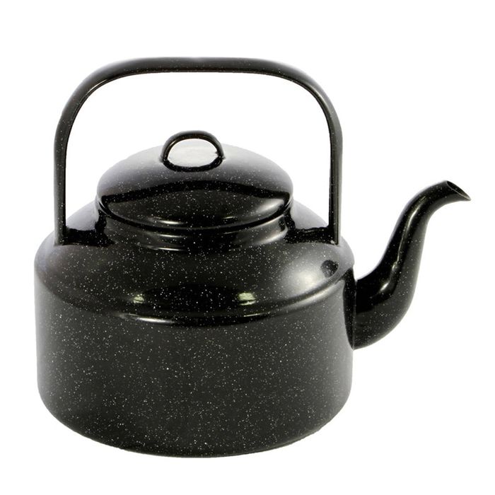 Falcon Tea Kettle 2L Black & White Speckle