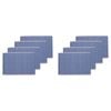 2x 4pc Porto Lola Polycotton Ribbed Placemats Set 33x45cm Lilac