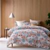Accessorize Bedroom Collection King Amara Washed Cotton Printed Quilt Cover Set