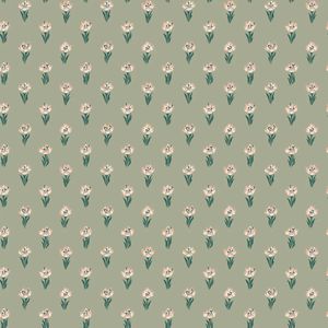 Wallpaper Trader Betty Wallpaper Roll 10.05m X 53cm, Green