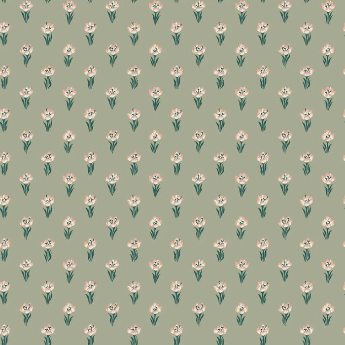 Wallpaper Trader Betty Wallpaper Roll 10.05m X 53cm, Green
