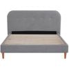 Venus Queen Boucle Bed Frame - Light Grey