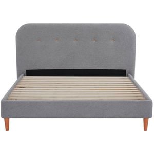 Venus Queen Boucle Bed Frame - Light Grey