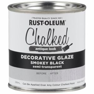 Rust-Oleum 236ml Smokey Black Chalked Decorative Glaze Paint