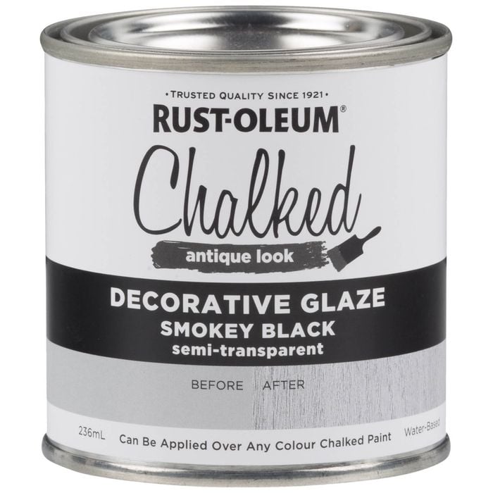 Rust-Oleum 236ml Smokey Black Chalked Decorative Glaze Paint