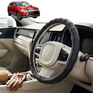 Australian Goose Steering Wheel Cover for Mitsubishi Outlander 2012 - 2018 (ZJ/ZK/ZL) Circle Black