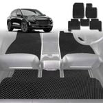 6D Diamond Car Floor Mats for Ford Escape 2020-Current-Full Set-Black-Outback GT