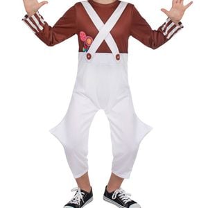 Classic Oompa Loompa Boys Willy Wonka Costume - 6-8