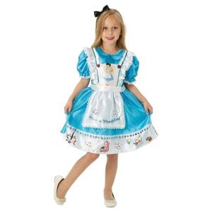 Disney Alice In Wonderland Deluxe Dress Up Costume Kids/Children/Girls Size 4-6