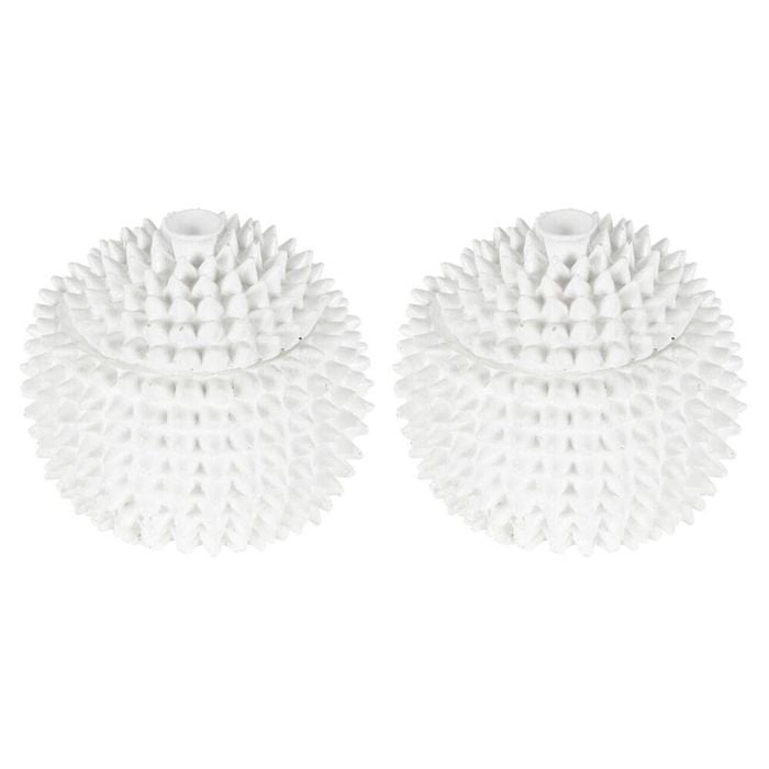 2PK Belle Polyresin Decorative Spike Bowl Small 12x12cm - White