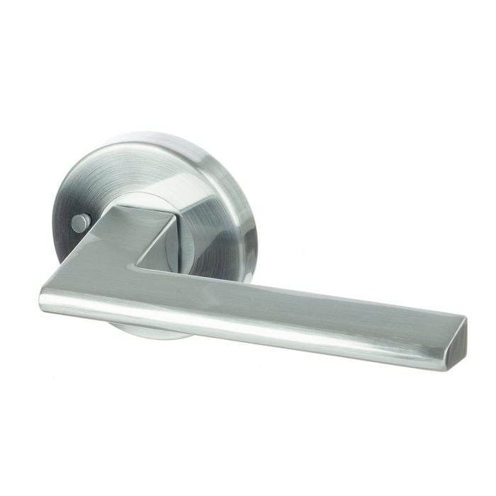 Miles Nelson Brushed Satin Chrome Shiloh Privacy Set