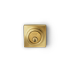 LANE Deadbolt Slimline Brushed Brass Square L538030