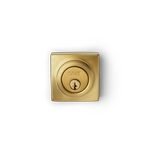 LANE Deadbolt Slimline Brushed Brass Square L538030