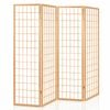 Artiss 4 Panel Room Divider Screen Timber Natural