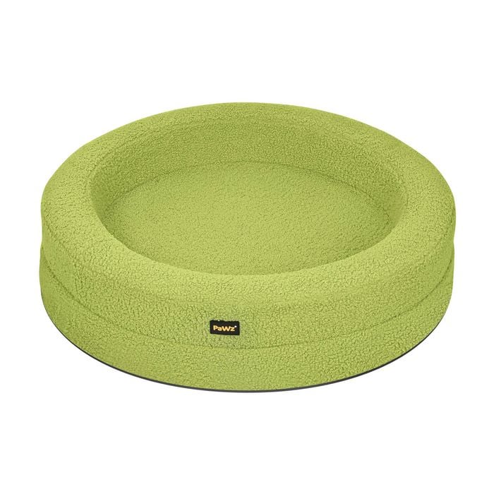 PaWz XL Size Memory Foam Donut Dog Bed - Green