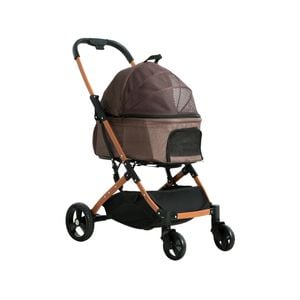 i.Pet Pet Stroller Dog Pram Large Cat Carrier Travel Foldable 4 Wheels Pushchair Double