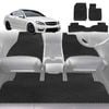 6D Diamond Car Floor Mats for Mercedes-Benz C-Class Coupe (W204)2007-2014-Full Set-Black-Outback GT