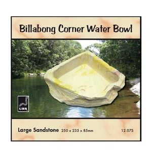Urs Billabong Corner Reptile Water Bowl Sandstone Large
