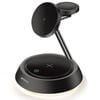 iQuick Multi Function Wireless Charger with LED Ambient Light - Black