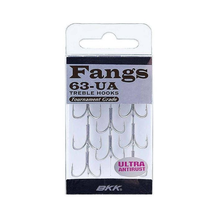 BKK Fangs 63 UA Tournament Grade Treble Fishing Hook 3/0